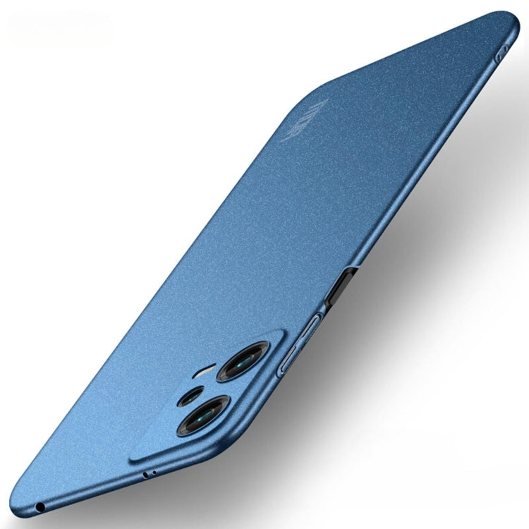 For Xiaomi Redmi Note 12 Global MOFI Fandun Series Frosted PC Ultra-thin All-inclusive Phone Case(Blue) - Note 12 Pro Cases by MOFI | Online Shopping South Africa | PMC TechLife