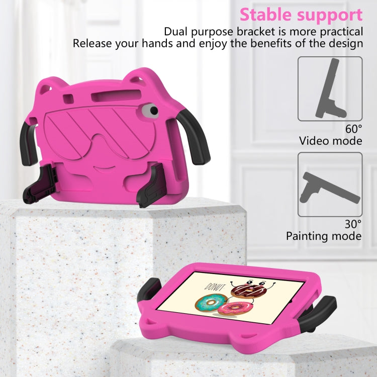 For Huawei MediaPad M5 Lite 8.0 Ice Baby EVA Shockproof Hard PC Tablet Case(Rose Red+Black) - Huawei by PMC TechLife | Online Shopping South Africa | PMC TechLife | Buy Now Pay Later Mobicred