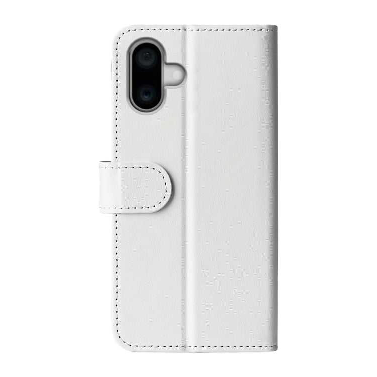 For iPhone 16 R64 Texture Horizontal Flip Leather Phone Case(White) - iPhone 16 Cases by PMC TechLife | Online Shopping South Africa | PMC TechLife | Buy Now Pay Later Mobicred