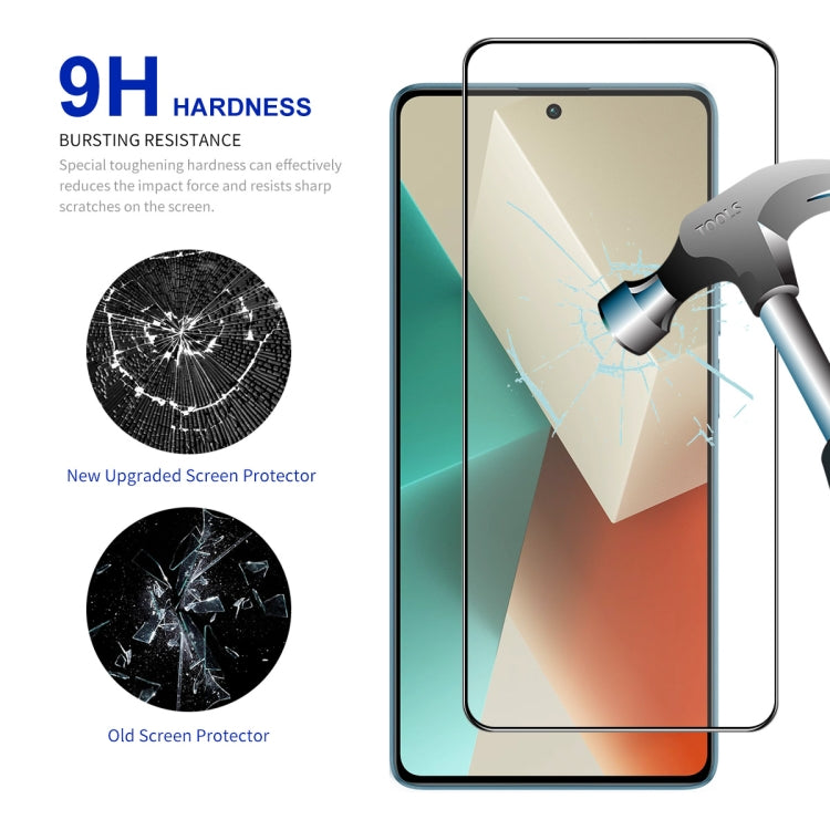 For Redmi Note 13 / Note 13 Pro 10pcs ENKAY Hat-Prince Full Glue High Aluminum-silicon Tempered Glass Film -  by ENKAY | Online Shopping South Africa | PMC TechLife | Buy Now Pay Later Mobicred