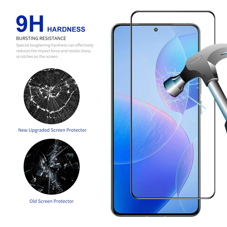For Redmi K70 / K70 Pro / K70E 10pcs ENKAY Hat-Prince Full Glue High Aluminum-silicon Tempered Glass Film -  by ENKAY | Online Shopping South Africa | PMC TechLife | Buy Now Pay Later Mobicred