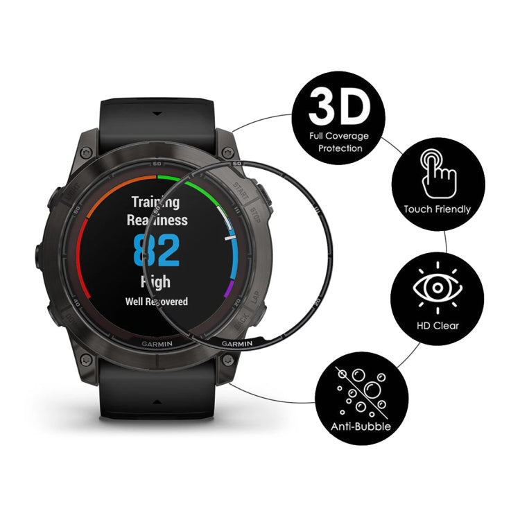 For Garmin Fenix 7S Pro 5pcs ENKAY 3D Full Coverage Soft PC Edge PMMA HD Screen Protector Film - free shipping - PMC TechLife - Order now!