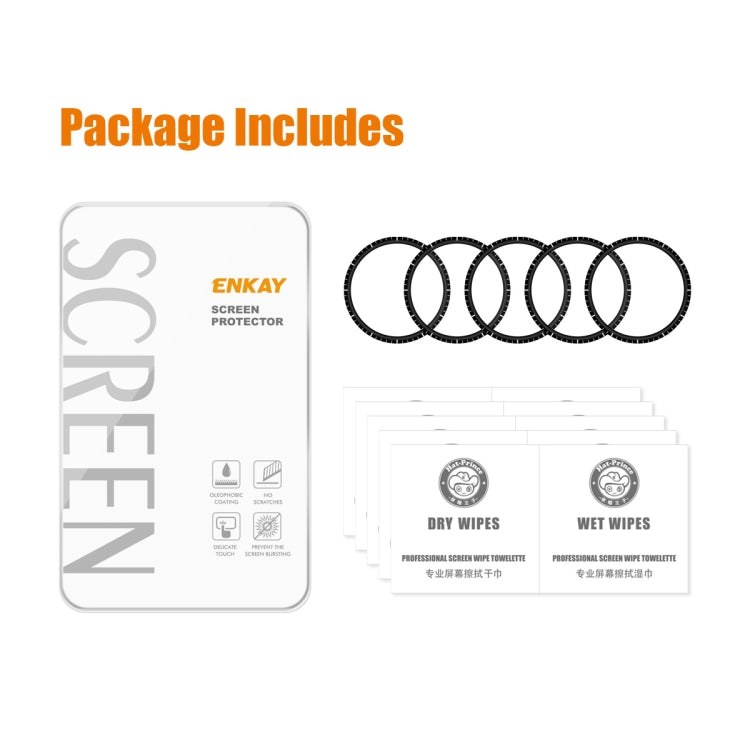 For Garmin Forerunner 945 5pcs ENKAY 3D Full Coverage Soft PC Edge PMMA HD Screen Protector Film - free shipping - PMC TechLife - Order now!