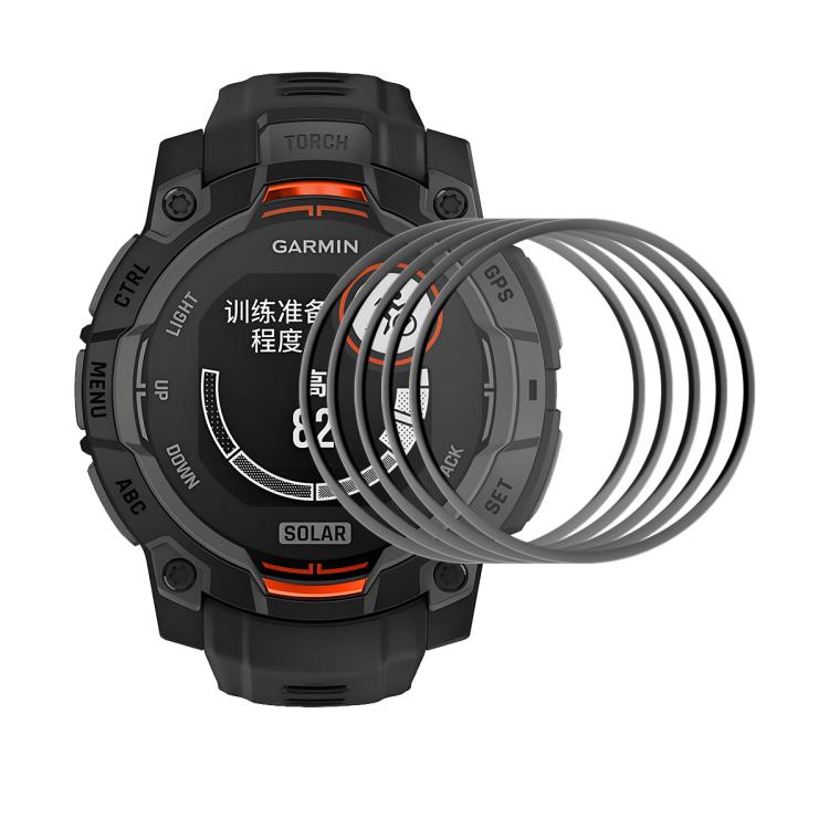 For Garmin Instinct E 45mm 5pcs ENKAY 3D Full Coverage Soft PC Edge PMMA HD Screen Protector Film - free shipping - PMC TechLife - Order now!