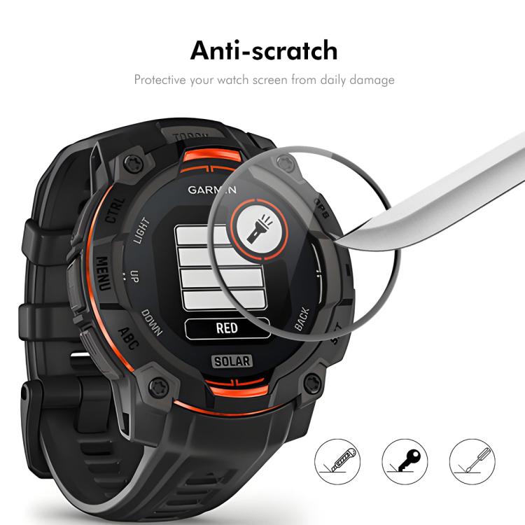 For Garmin Instinct 3 AMOLED / Solar 45mm 10pcs ENKAY 3D Full Coverage Soft PC Edge PMMA HD Screen Protector Film - free shipping - PMC TechLife - Order now!