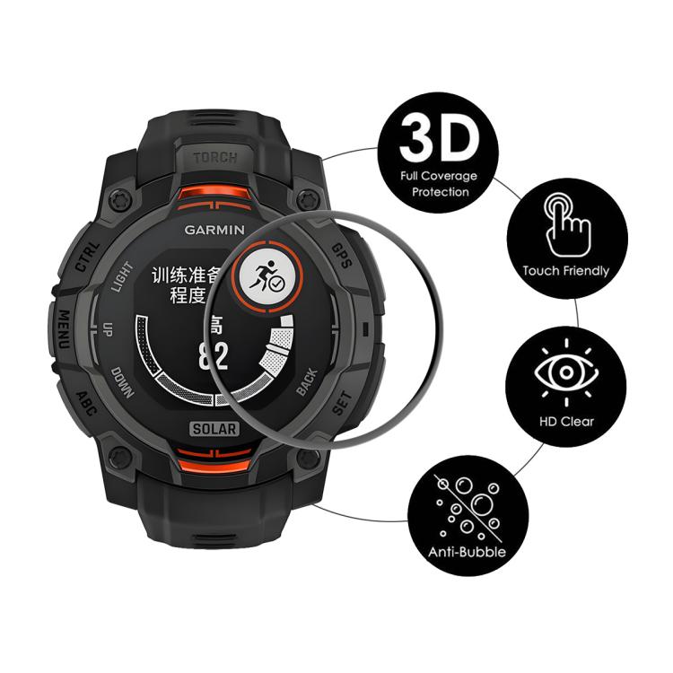 For Garmin Instinct E 45mm 10pcs ENKAY 3D Full Coverage Soft PC Edge PMMA HD Screen Protector Film - free shipping - PMC TechLife - Order now!
