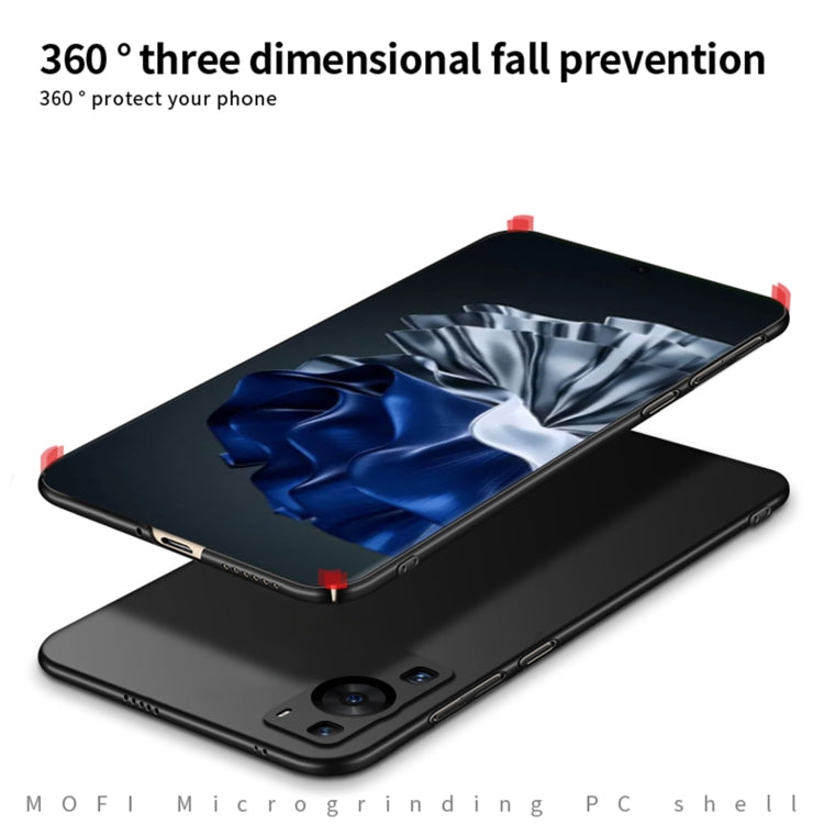 For Huawei P60 / P60 Pro MOFI Fandun Series Frosted PC Ultra-thin All-inclusive Phone Case(Gray) - Huawei Cases by MOFI | Online Shopping South Africa | PMC TechLife | Buy Now Pay Later Mobicred
