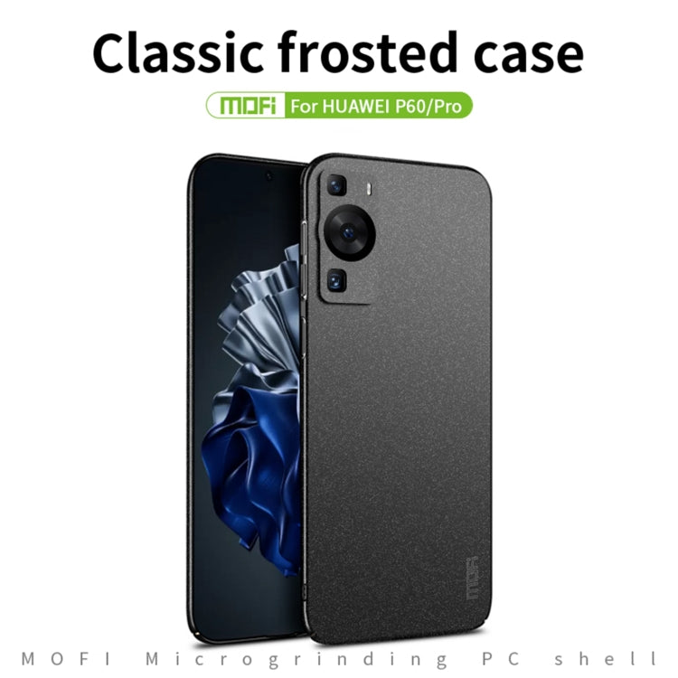 For Huawei P60 / P60 Pro MOFI Fandun Series Frosted PC Ultra-thin All-inclusive Phone Case(Green) - Huawei Cases by MOFI | Online Shopping South Africa | PMC TechLife