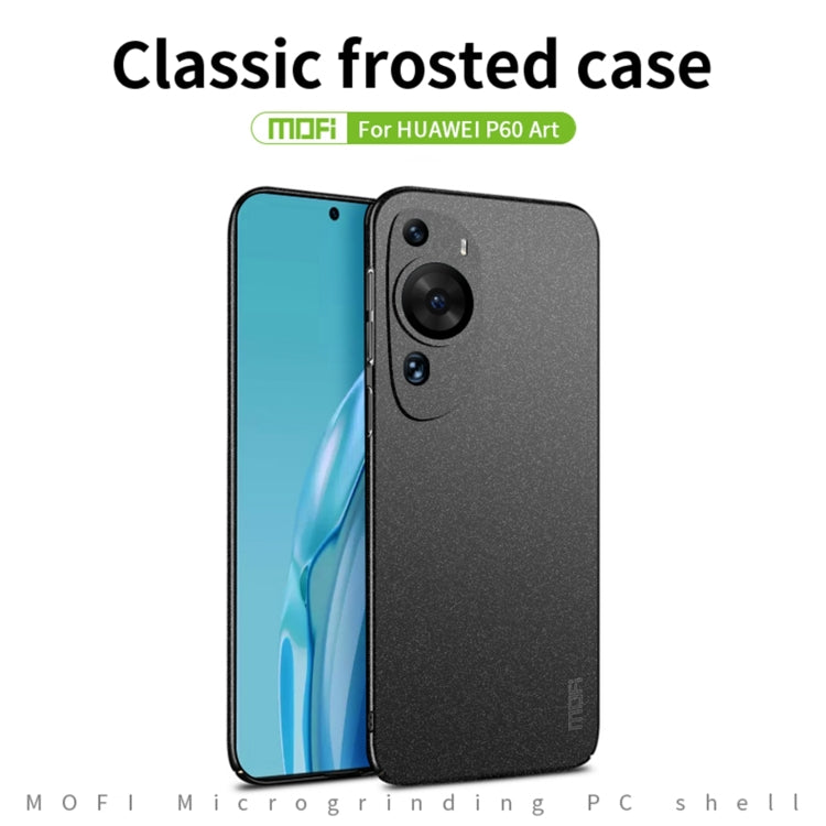 For Huawei P60 Art MOFI Fandun Series Frosted PC Ultra-thin All-inclusive Phone Case(Blue) - Huawei Cases by MOFI | Online Shopping South Africa | PMC TechLife