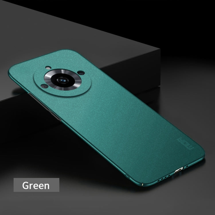 For Realme 11 Pro+ MOFI Fandun Series Frosted PC Ultra-thin All-inclusive Phone Case(Green) - Realme Cases by MOFI | Online Shopping South Africa | PMC TechLife
