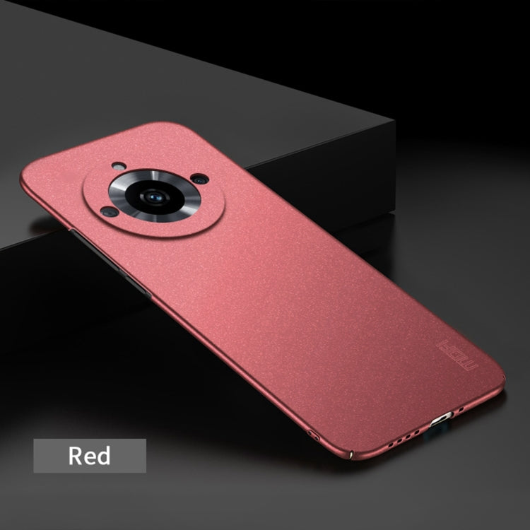 For Realme 11 Pro+ MOFI Fandun Series Frosted PC Ultra-thin All-inclusive Phone Case(Red) - Realme Cases by MOFI | Online Shopping South Africa | PMC TechLife