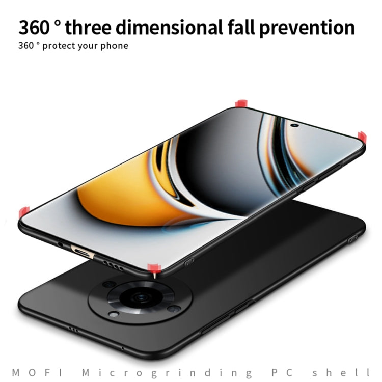 For Realme 11 Pro+ MOFI Fandun Series Frosted PC Ultra-thin All-inclusive Phone Case(Red) - Realme Cases by MOFI | Online Shopping South Africa | PMC TechLife