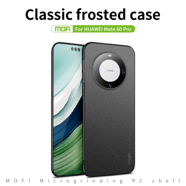 For Huawei Mate 60 Pro MOFI Fandun Series Frosted PC Ultra-thin All-inclusive Phone Case(Black) - Huawei Cases by MOFI | Online Shopping South Africa | PMC TechLife | Buy Now Pay Later Mobicred