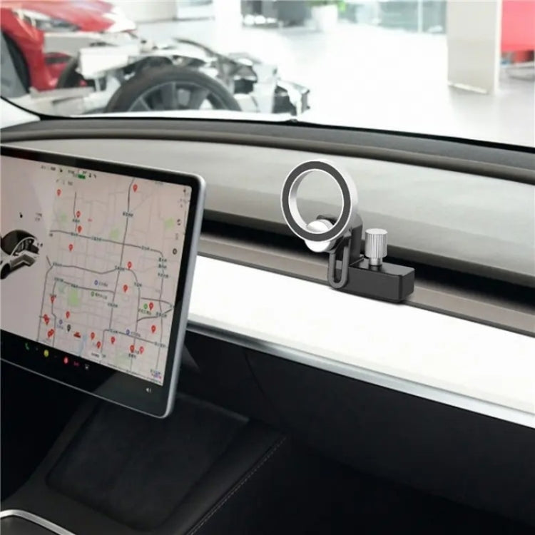 CZ-156 For Tesla Phone Holder Anti-Slip Shockproof Phone Bracket Magnetic Car Mount - Car Holders by PMC TechLife | Online Shopping South Africa | PMC TechLife | Buy Now Pay Later Mobicred