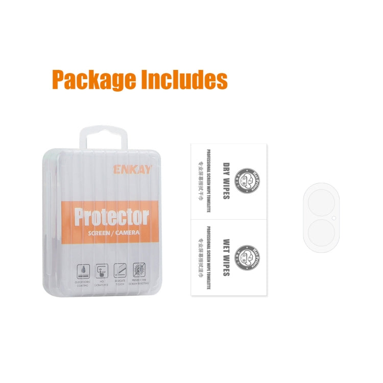 For iPhone 16 / 16 Plus ENKAY Hat-Prince 9H Rear Camera Lens Tempered Glass Film - iPhone 16 Plus Tempered Glass by ENKAY | Online Shopping South Africa | PMC TechLife | Buy Now Pay Later Mobicred