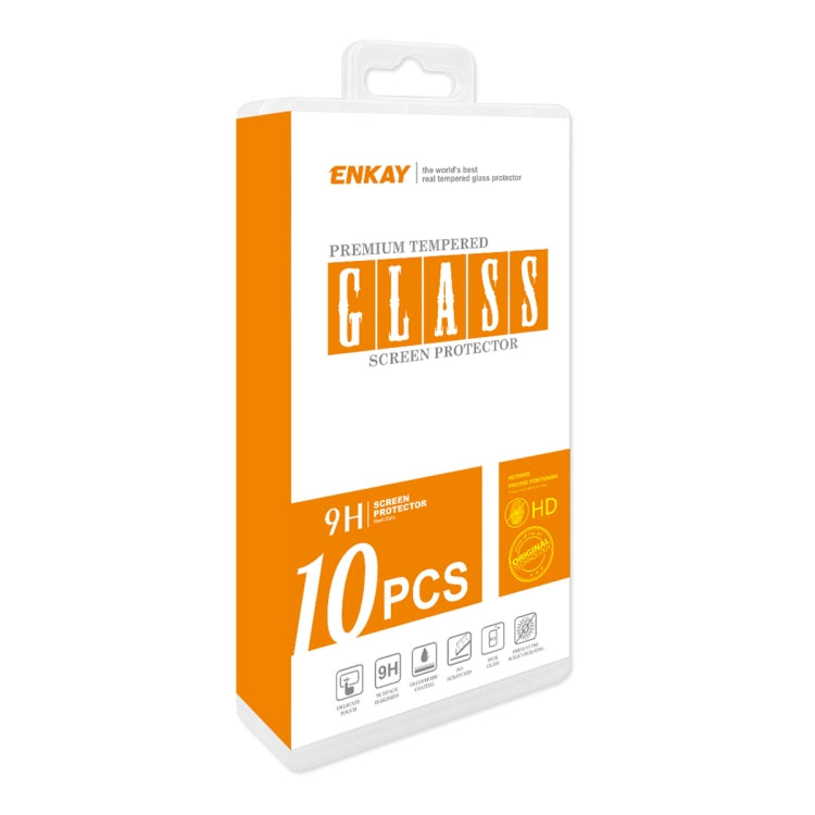For iPhone 16 Pro Max 10pcs ENKAY Full Glue High Aluminum-silicon Tempered Glass Film - free shipping - PMC TechLife - Order now!