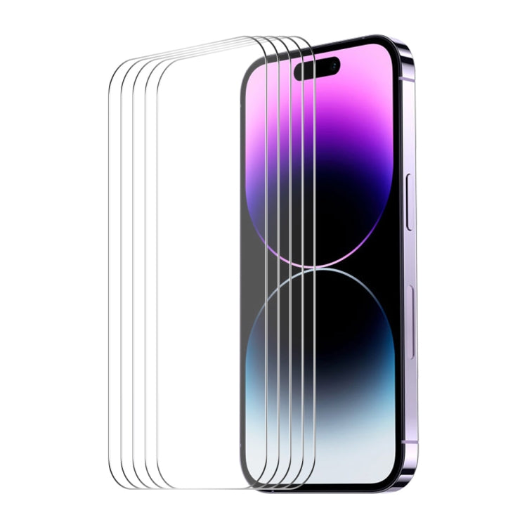 For iPhone 16 5pcs ENKAY 0.26mm 9H 2.5D High Aluminum-silicon Tempered Glass Film - free shipping - PMC TechLife - Order now!