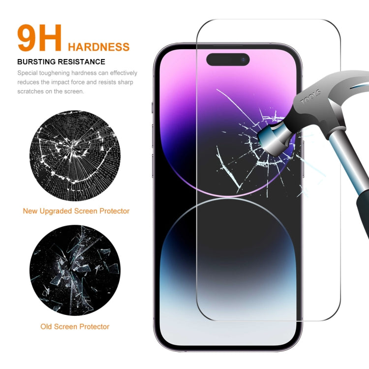 For iPhone 16 Pro 5pcs ENKAY 0.26mm 9H 2.5D High Aluminum-silicon Tempered Glass Film - free shipping - PMC TechLife - Order now!