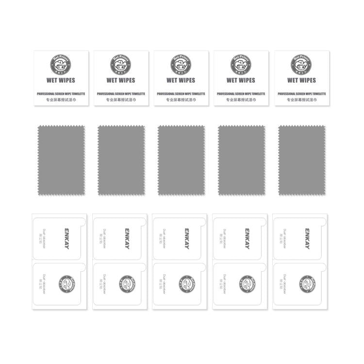For iPhone 16e 5pcs ENKAY 0.26mm 9H 2.5D High Aluminum-silicon Tempered Glass Film - free shipping - PMc TechLife - Order now!
