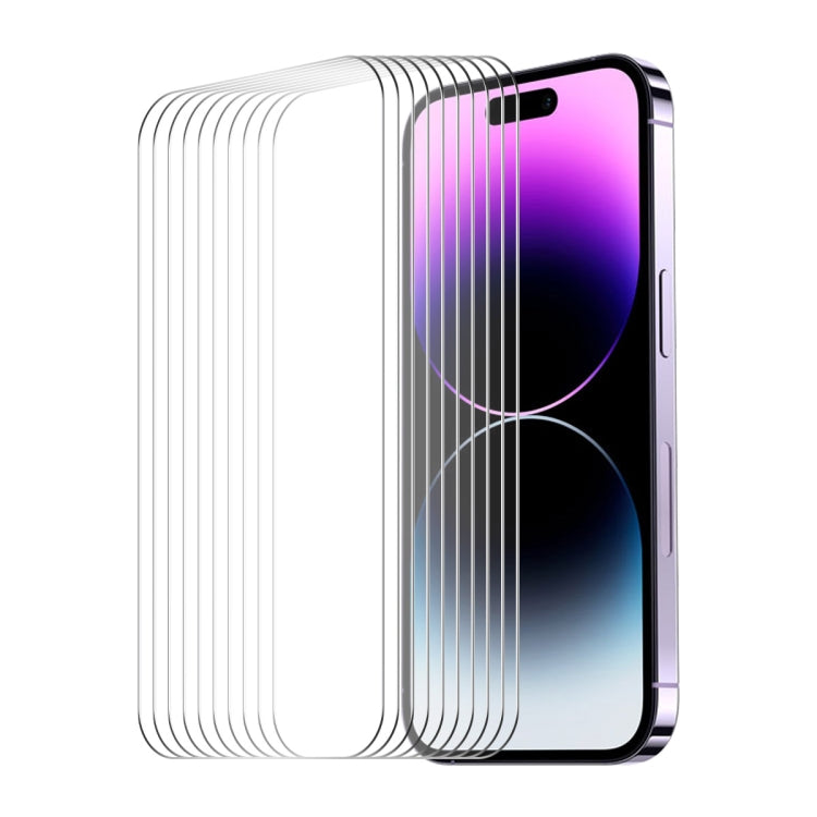 For iPhone 16 Pro 10pcs ENKAY 0.26mm 9H 2.5D High Aluminum-silicon Tempered Glass Film - free shipping - PMC TechLife - Order now!
