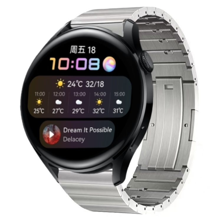 For Huawei Watch 3 Titanium Alloy Quick Release Watch Band(Silver) - Watch Bands by PMC TechLife | Online Shopping South Africa | PMC TechLife
