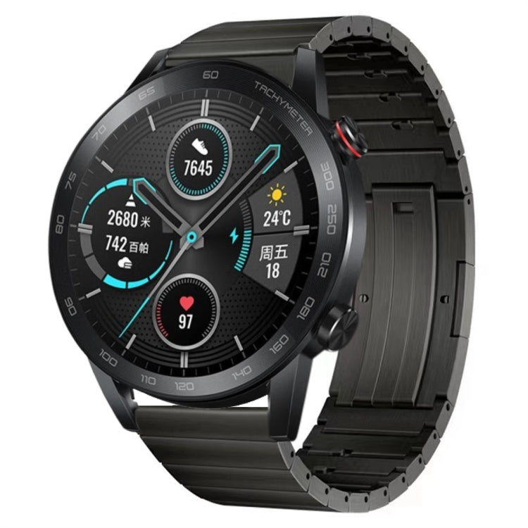 For Honor Magic Watch 2 46mm Titanium Alloy Quick Release Watch Band(Gray) - Watch Bands by PMC TechLife | Online Shopping South Africa | PMC TechLife