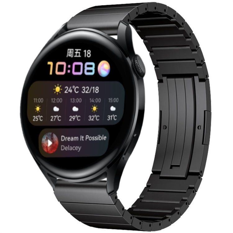 For Huawei Watch 3 One Bead Titanium Alloy Watch Band(Black) - Watch Bands by PMC TechLife | Online Shopping South Africa | PMC TechLife