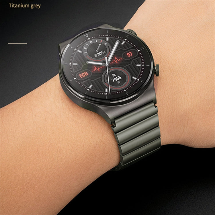 For Huawei Watch 3 One Bead Titanium Alloy Watch Band(Gray) - Watch Bands by PMC TechLife | Online Shopping South Africa | PMC TechLife | Buy Now Pay Later Mobicred