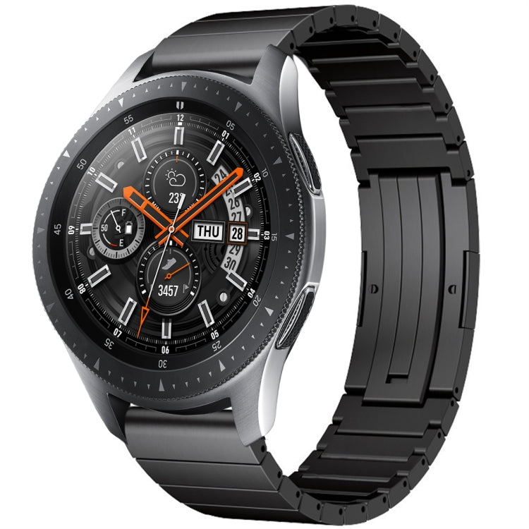 For Samsung Galaxy Watch 46mm One Bead Titanium Alloy Watch Band(Black) - Watch Bands by PMC TechLife | Online Shopping South Africa | PMC TechLife