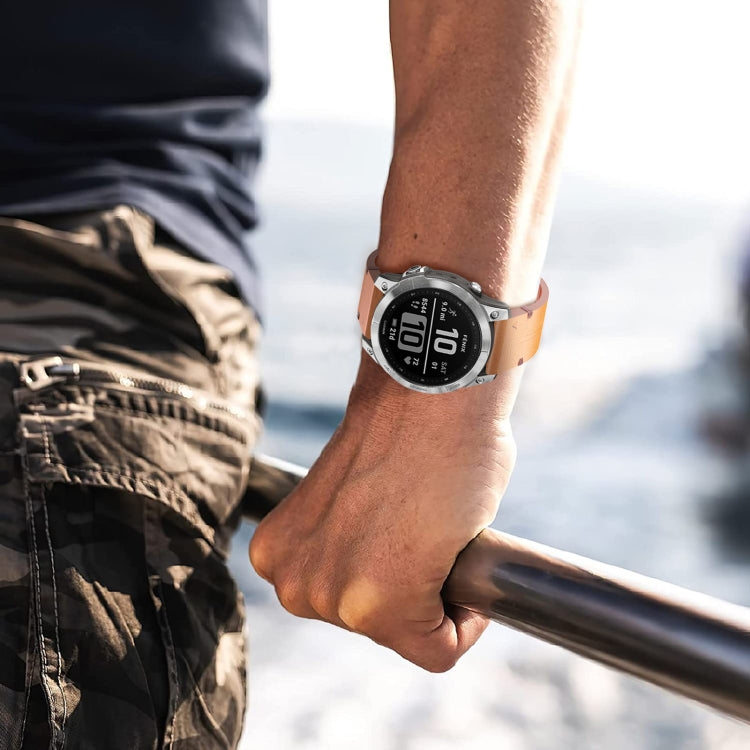 For Garmin Enduro 2 Leather Textured 26mm Watch Band(Black) - free shipping - PMC TechLife - Order now!