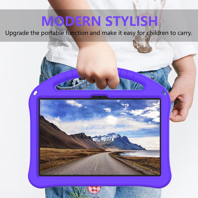 For Amazon Fire Max 11 2023 EVA Shockproof Tablet Case with Holder(Purple) - Amazon by PMC TechLife | Online Shopping South Africa | PMC TechLife | Buy Now Pay Later Mobicred