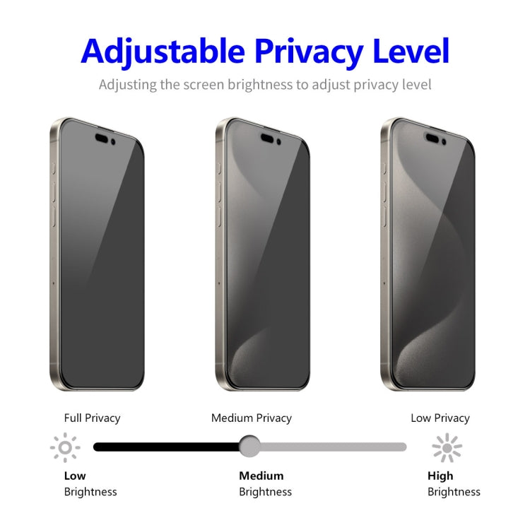 For iPhone 16 Pro Max ENKAY Hat-Prince 28 Degree Anti-peeping Tempered Glass Full Screen Film -  by ENKAY | Online Shopping South Africa | PMC TechLife | Buy Now Pay Later Mobicred