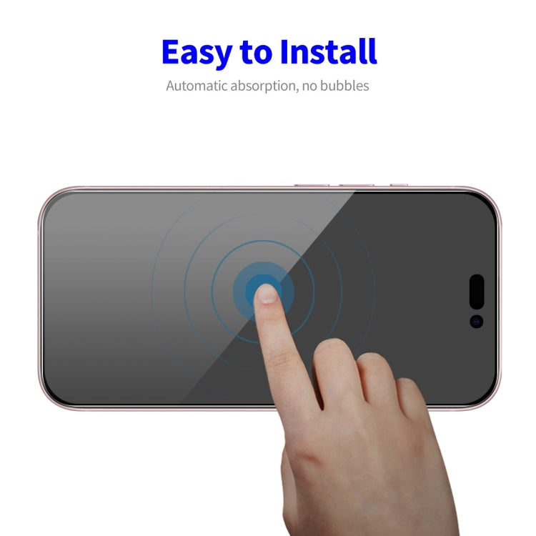 For iPhone 16 Plus 5pcs ENKAY Hat-Prince 28�� Anti-peeping Tempered Glass Protector Full Screen Film - free shipping - PMC TechLife - Order now!