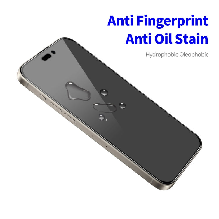 For iPhone 16 Pro 5pcs ENKAY Hat-Prince 28�� Anti-peeping Tempered Glass Protector Full Screen Film - free shipping - PMC TechLife - Order now!