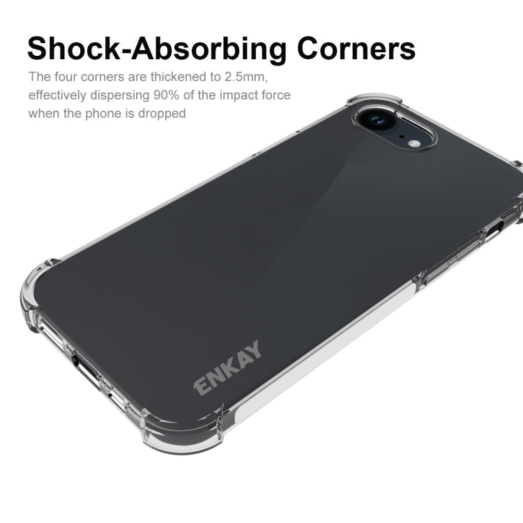 For iPhone 16e ENKAY Hat-Prince Transparent TPU Shockproof Phone Case - free shipping - PMC TechLife - Order now!