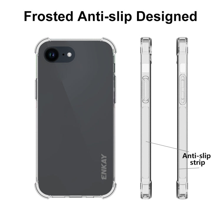 For iPhone 16e ENKAY Hat-Prince Transparent TPU Shockproof Phone Case - free shipping - PMC TechLife - Order now!