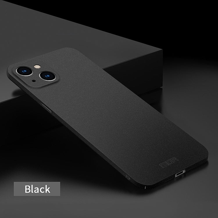 For iPhone 15 MOFI Fandun Series Frosted PC Ultra-thin All-inclusive Phone Case(Black) - iPhone 15 Cases by MOFI | Online Shopping South Africa | PMC TechLife | Buy Now Pay Later Mobicred