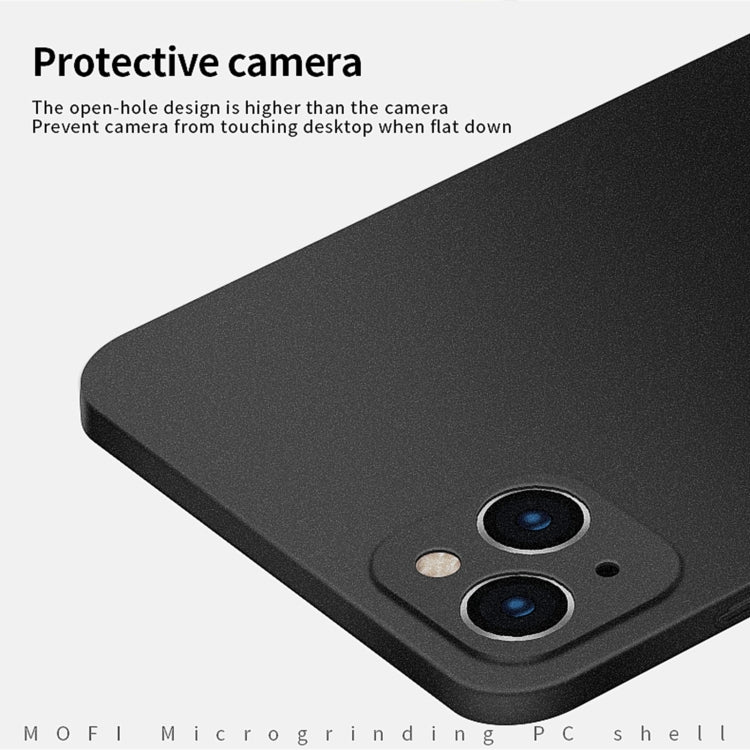 For iPhone 15 Plus  MOFI Fandun Series Frosted PC Ultra-thin All-inclusive Phone Case(Blue) - More iPhone Cases by MOFI | Online Shopping South Africa | PMC TechLife