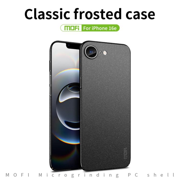 For iPhone 16e MOFI Fandun Series Frosted PC Ultra-thin All-inclusive Phone Case(Blue) - free shipping - PMc TechLife - Order now!