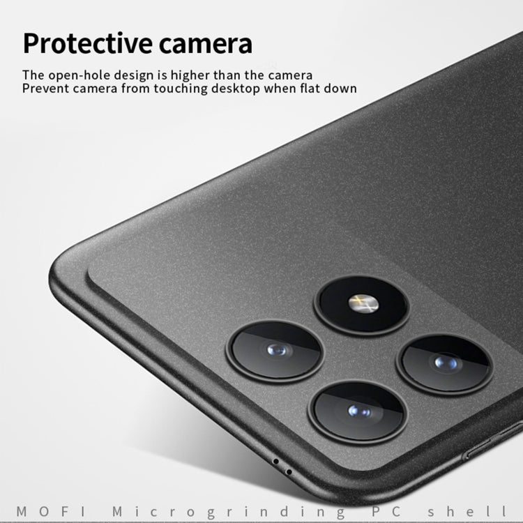 For Xiaomi Redmi K70 / K70 Pro MOFI Fandun Series Frosted PC Ultra-thin All-inclusive Phone Case(Blue) - Xiaomi Cases by MOFI | Online Shopping South Africa | PMC Jewellery | Buy Now Pay Later Mobicred