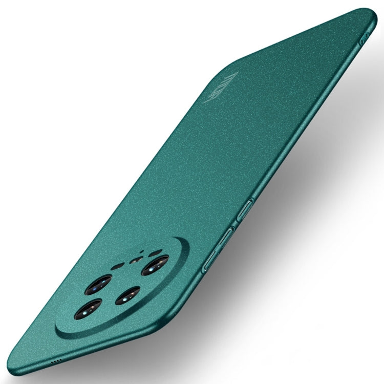 For Xiaomi 14 Ultra MOFI Fandun Series Frosted PC Ultra-thin All-inclusive Phone Case(Green) - 14 Ultra Cases by MOFI | Online Shopping South Africa | PMC TechLife | Buy Now Pay Later Mobicred