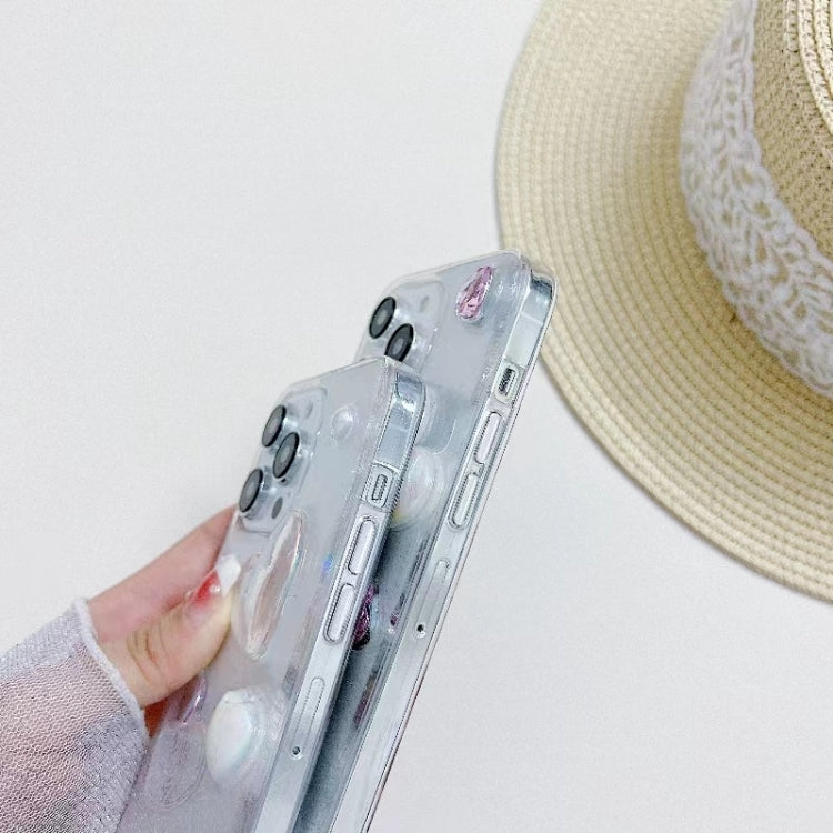 For iPhone 11 Pro Max Love Epoxy TPU Phone Case(Transparent) - free shipping - PMC TechLife - Order now!