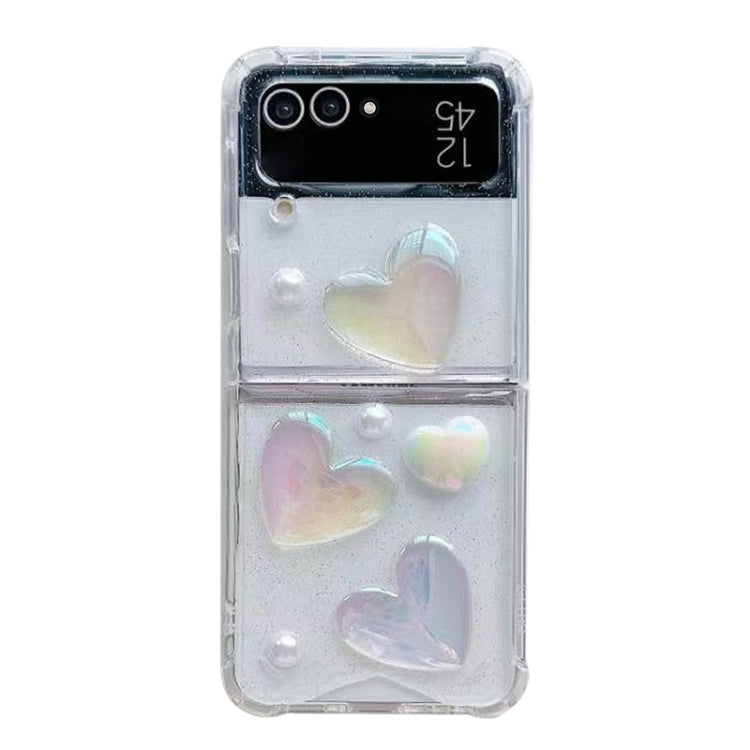For Samsung Galaxy Z Flip4 Love Epoxy TPU Phone Case(Transparent) - free shipping - PMC TechLife - Order now!