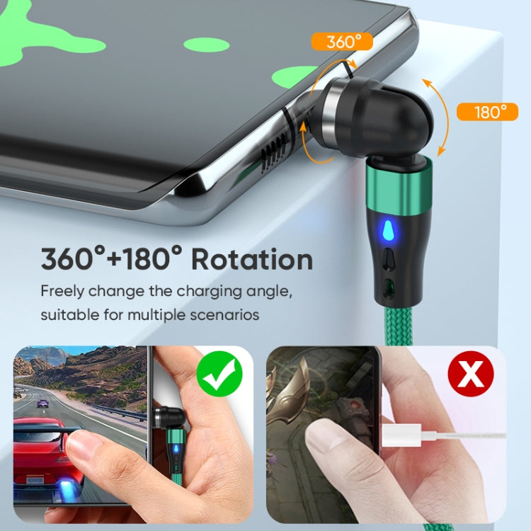 ENKAY PD60W Type-C to Type-C / 8 Pin Magnetic 540 Degrees Rotating Fast Charging Cable, Length:1m(Black) - free shipping - PMC Jewellery - Order now!