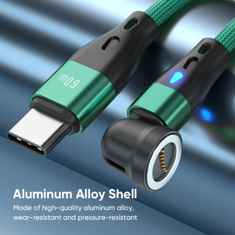 ENKAY PD60W Type-C to Type-C / 8 Pin Magnetic 540 Degrees Rotating Fast Charging Cable, Length:1m(Black) - free shipping - PMC Jewellery - Order now!