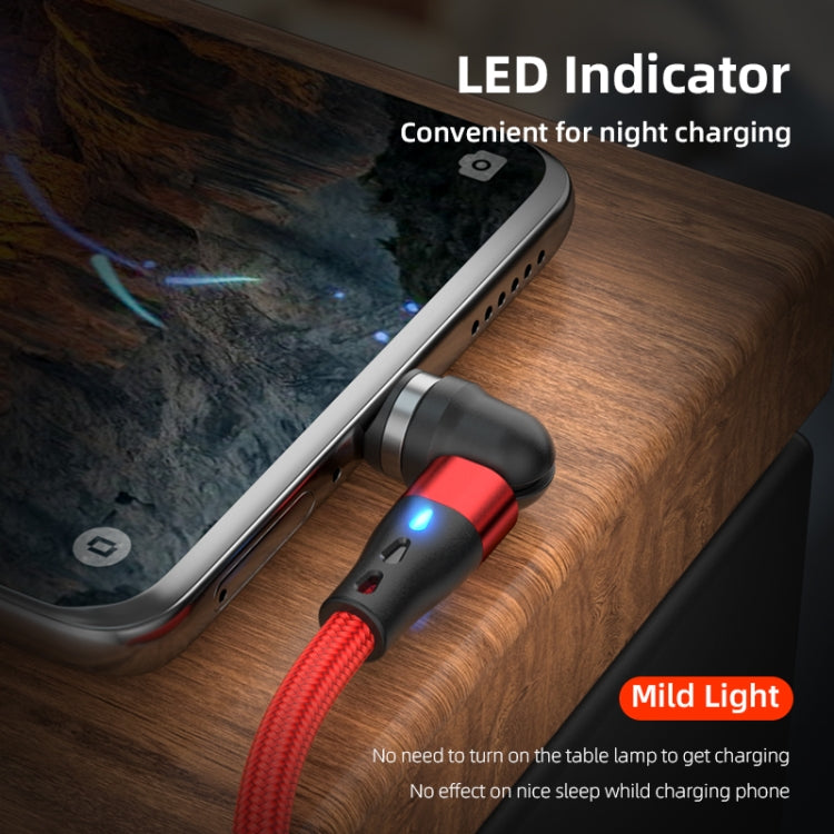 ENKAY 3A USB to Type-C / 8 Pin Magnetic 540 Degrees Rotating Fast Charging Cable, Length:2m(Black) - Charging Cable & Head by ENKAY | Online Shopping South Africa | PMC Jewellery | Buy Now Pay Later Mobicred