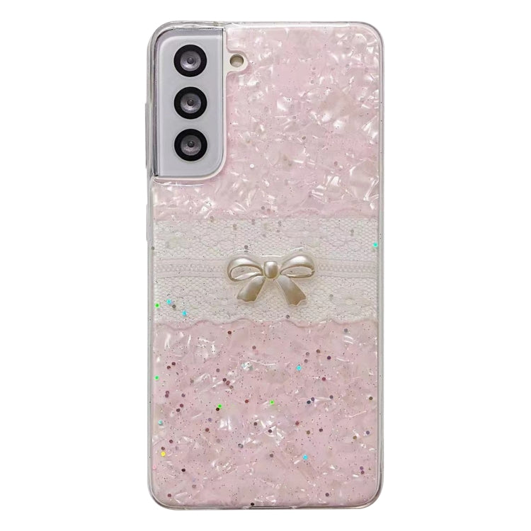 For Samsung Galaxy S23 5G Shell Pattern Bow TPU Phone Protective Case(Pink) - Galaxy S23 5G Cases by PMC TechLife | Online Shopping South Africa | PMC TechLife