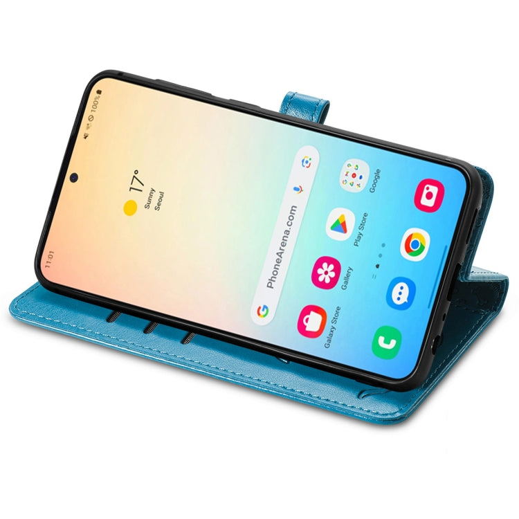 For Samsung Galaxy S25 Ultra 5G Cat and Dog Embossed Leather Phone Case(Blue) - Galaxy S25 Ultra 5G Cases by PMC Jewellery | Online Shopping South Africa | PMC Jewellery | Buy Now Pay Later Mobicred