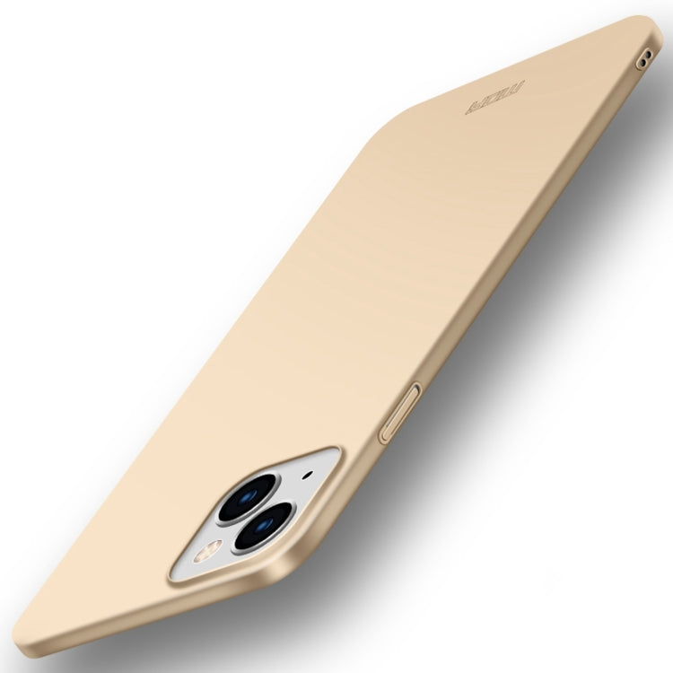 For iPhone 15 MOFI Frosted PC Ultra-thin Hard Phone Case(Gold) - free shipping - PMC TechLife - Order now!