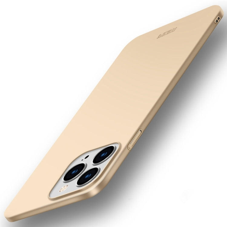 For iPhone 15 Pro Max MOFI Frosted PC Ultra-thin Hard Phone Case(Gold) - free shipping - PMC TechLife - Order now!